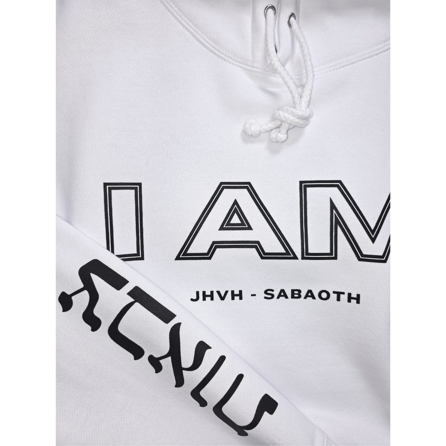 I AM/JHVH SABAOTH - Heavyweight Hoodie - White
