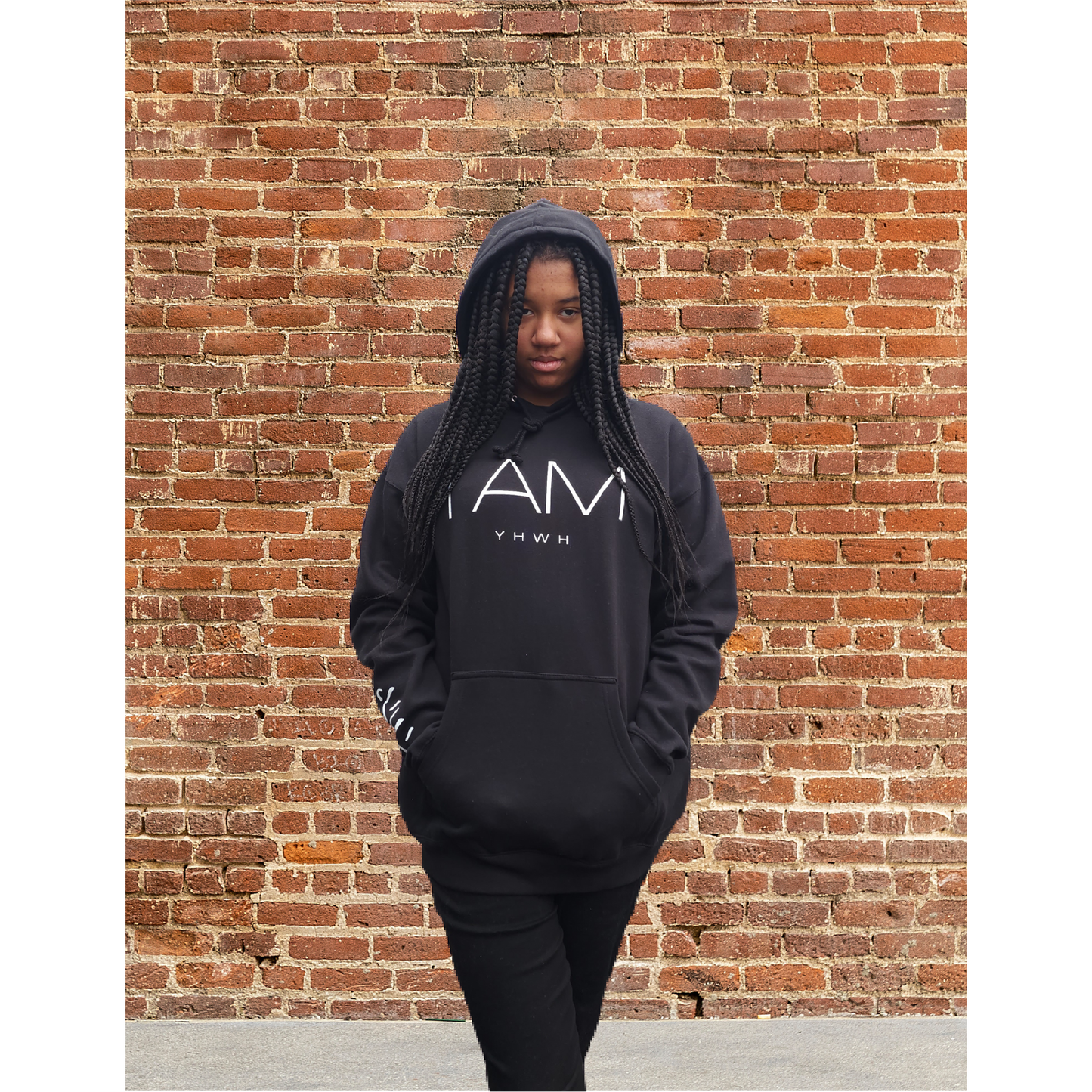 I AM/YHWH - Heavyweight Hoodie - Black