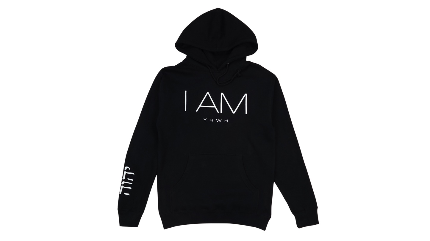 I AM/YHWH - Heavyweight Hoodie - Black