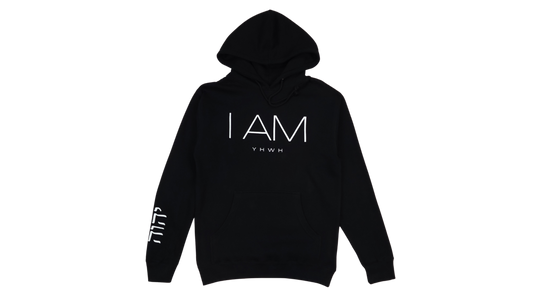 I AM/YHWH - Heavyweight Hoodie - Black