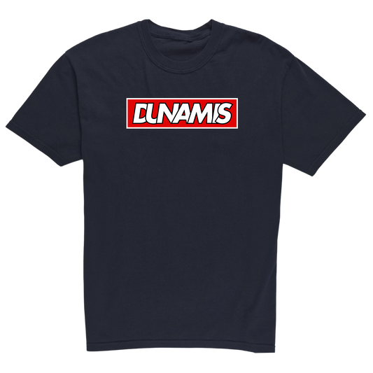 DUNAMIS - Red Block Logo Tee - Black
