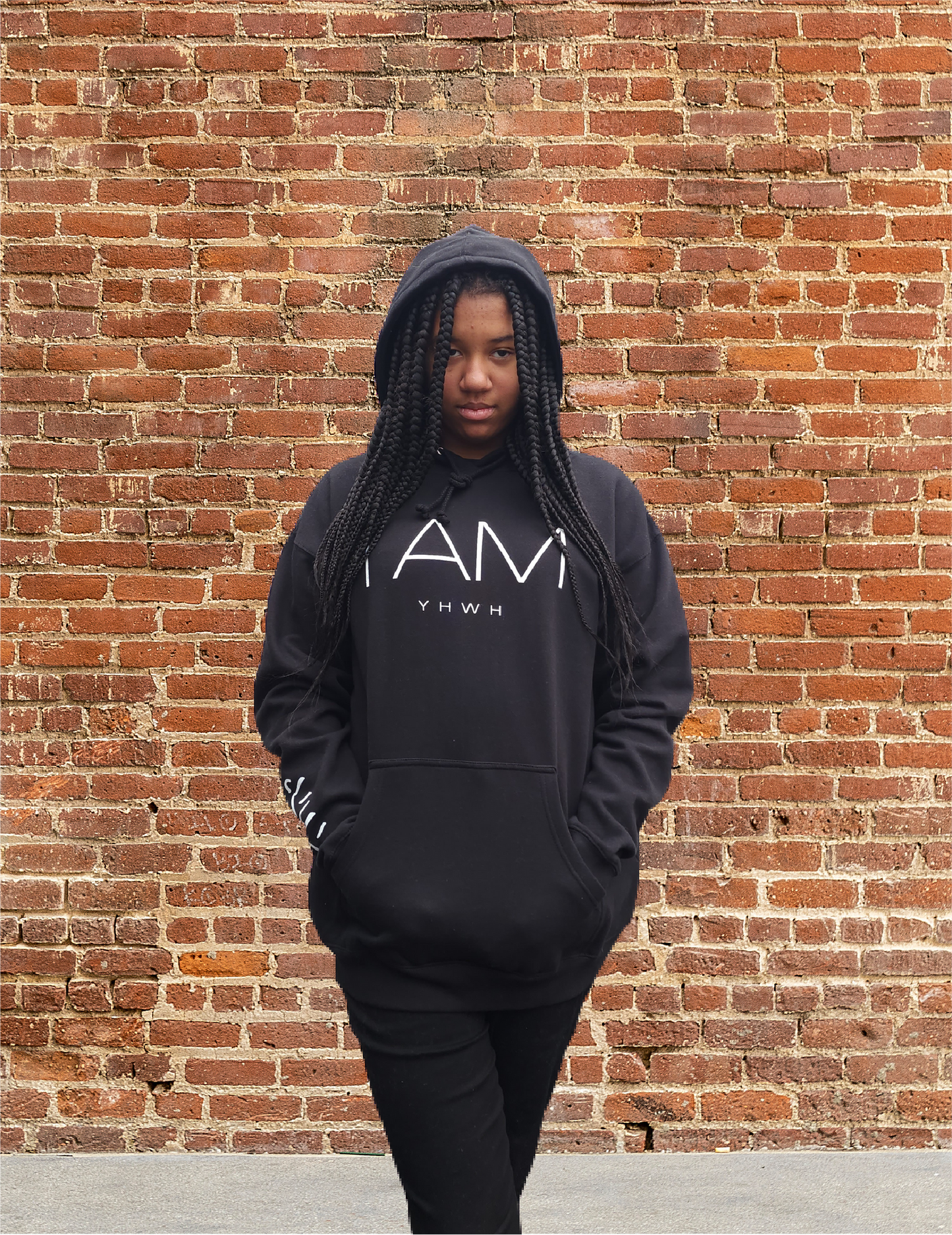 I AM/YHWH - Heavyweight Hoodie - Black