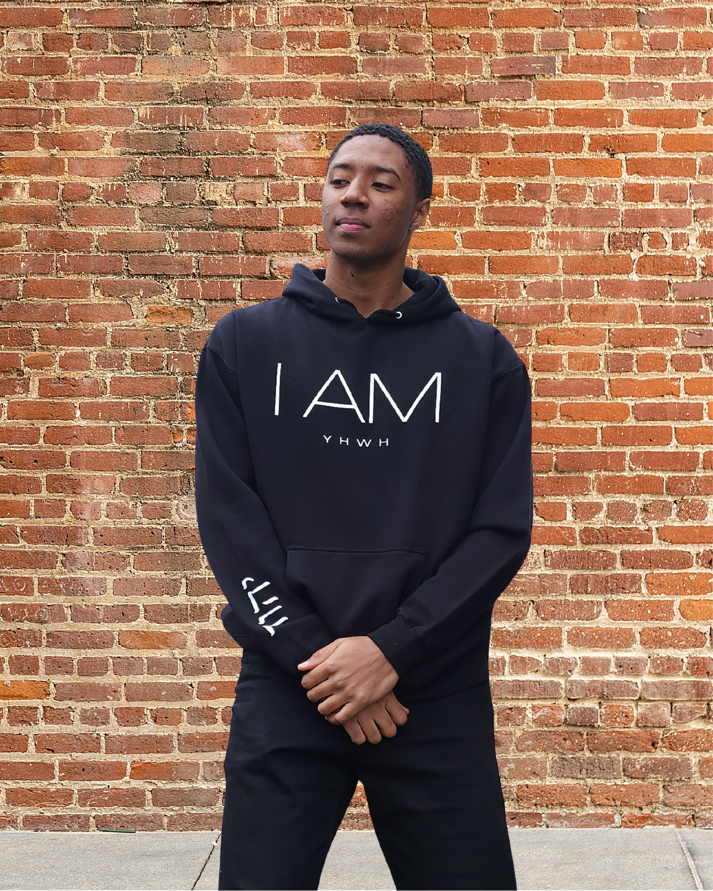 I AM/YHWH - Heavyweight Hoodie - Black