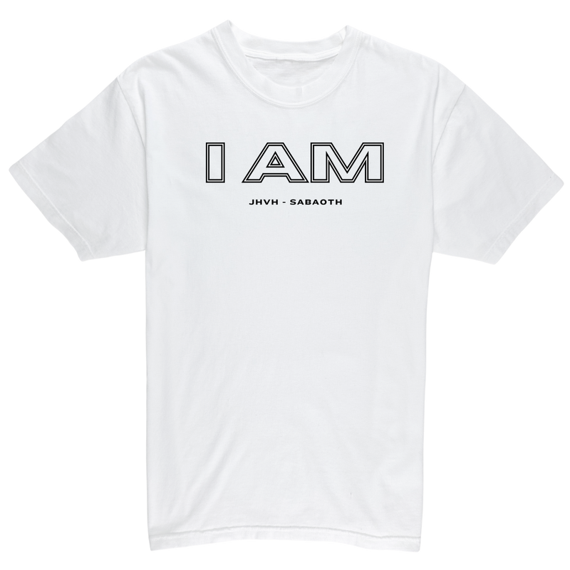 I AM/JHVH SABAOTH Tee - White