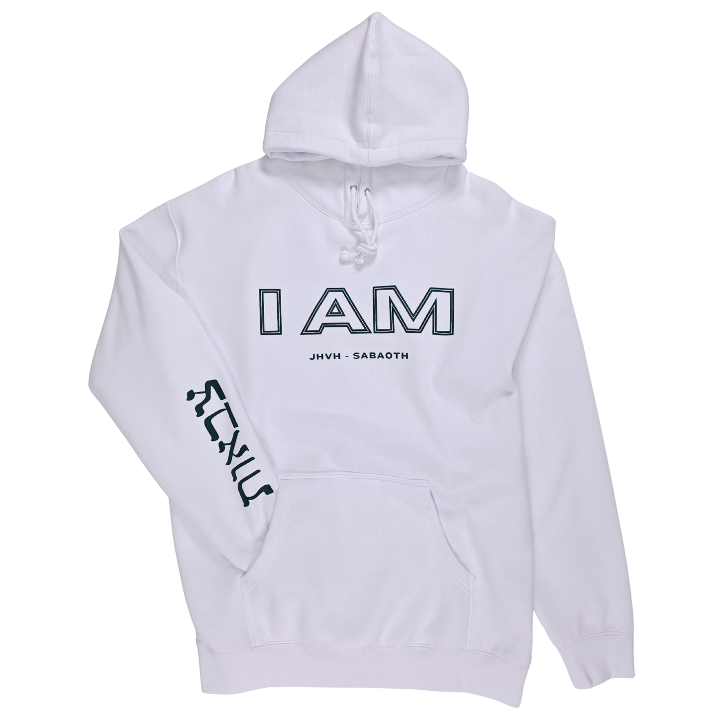 I AM/JHVH SABAOTH - Heavyweight Hoodie - White