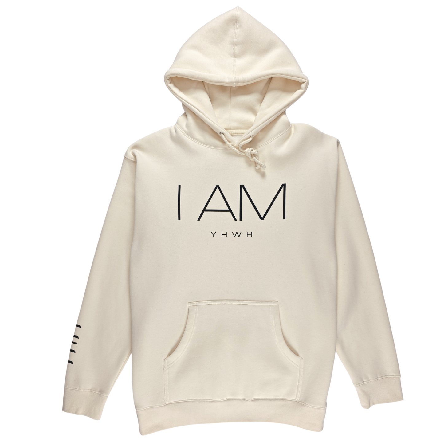 I AM/YHWH - Heavyweight Hoodie - Bone