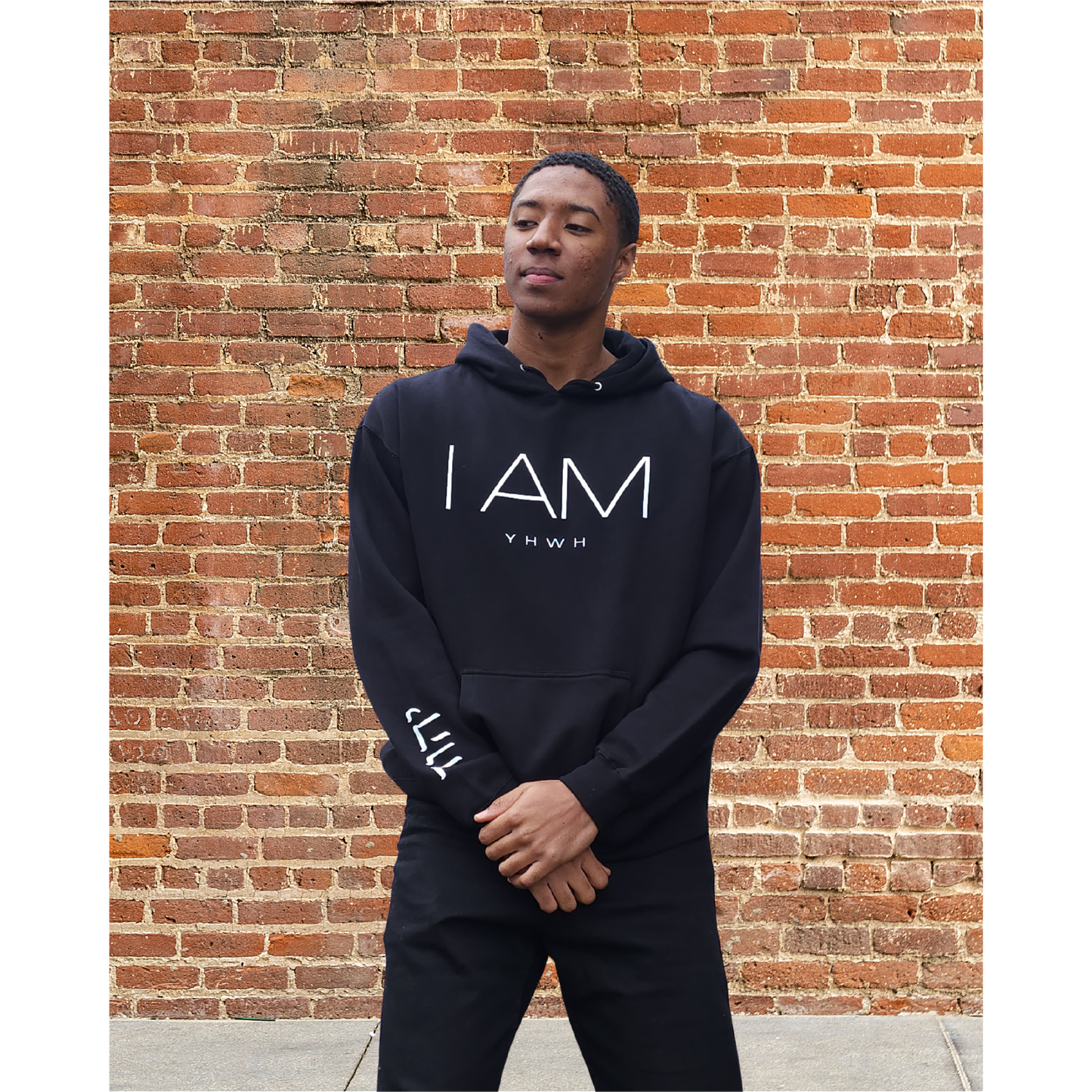 I AM/YHWH - Heavyweight Hoodie - Black
