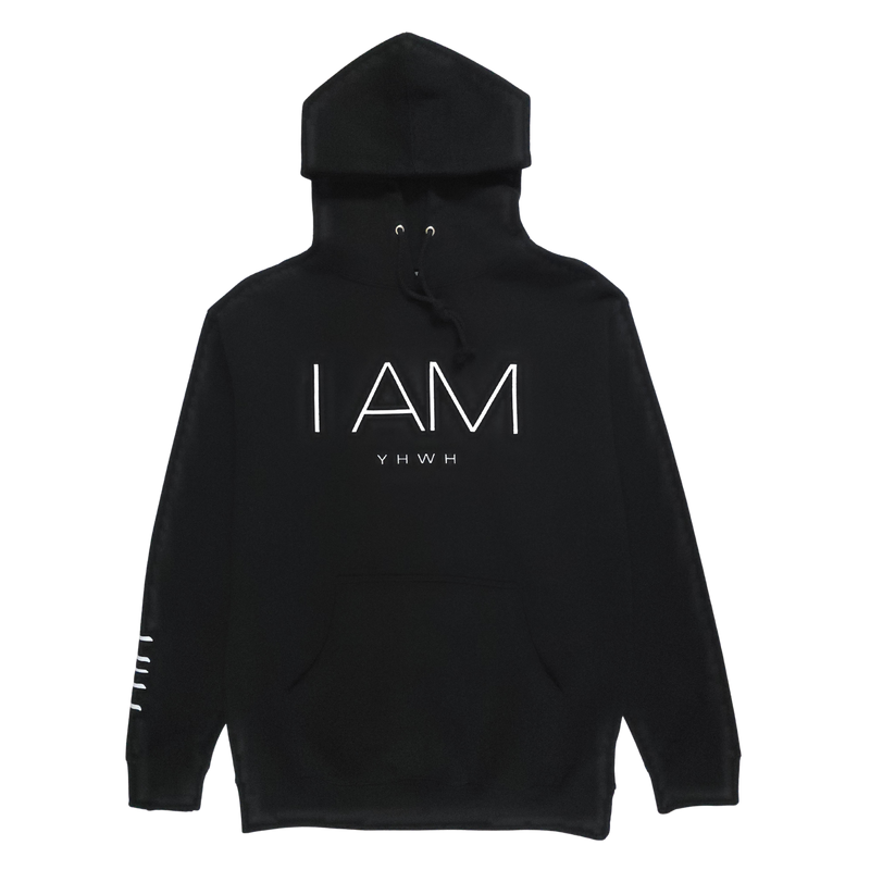 I AM/YHWH - Heavyweight Hoodie - Black
