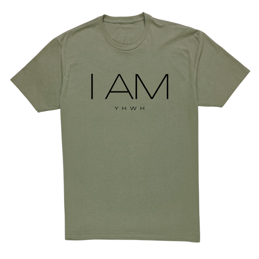 I AM/YHWH Tee - Light Olive